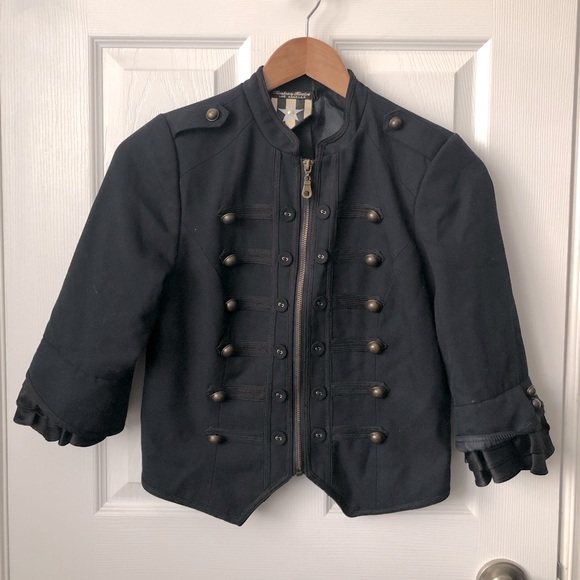 Military Style Button Jacket - Picture 1 of 9